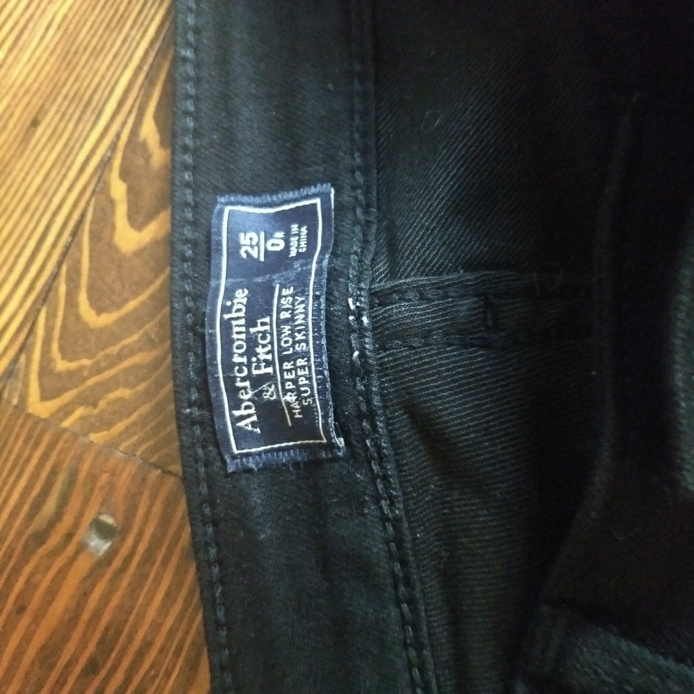 Abercrombie and Fitch Black Skinny Jeans